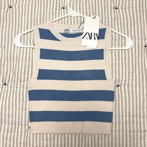 Zara Crop Tank Top Vest